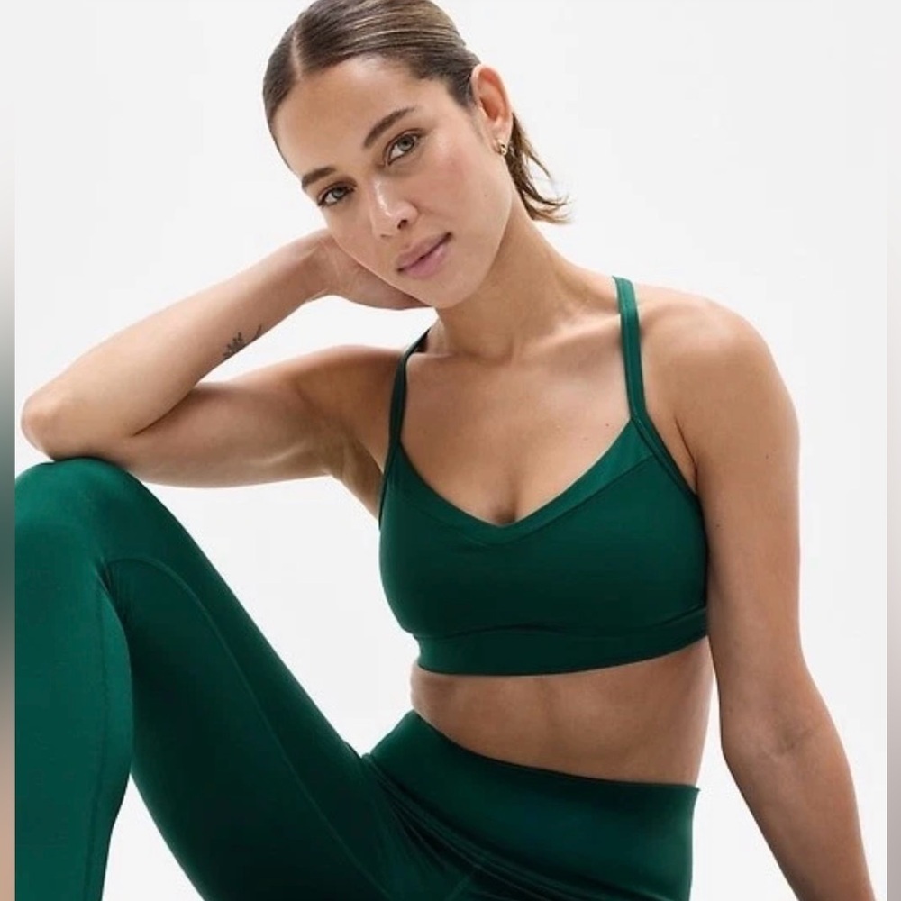 NWT Athleta Vital Viridian Green Bra Size Large (best for A-C Cups)
